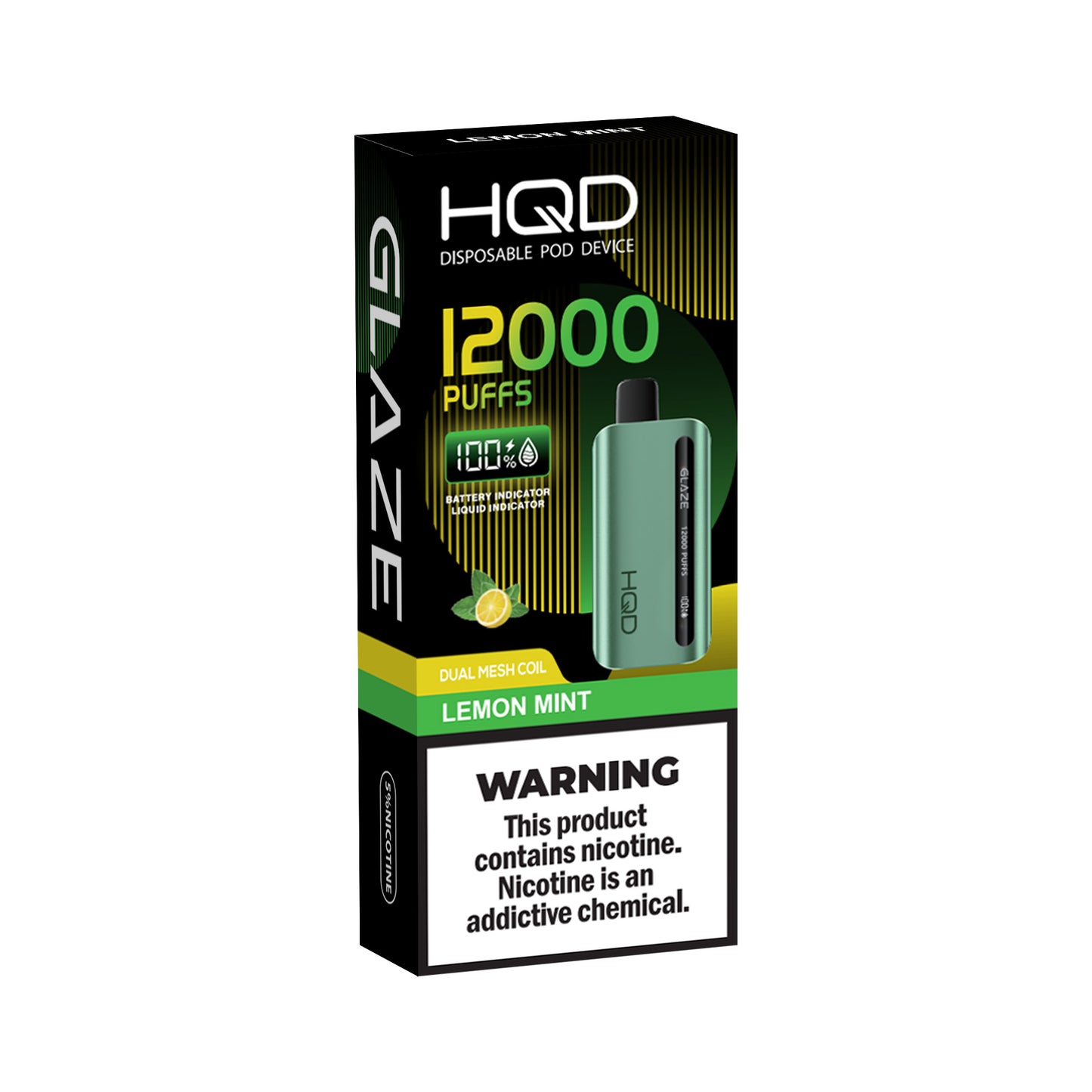 HQD Glaze |  5% | 12000 Puffs