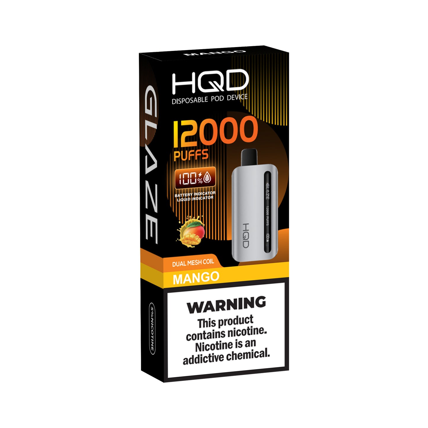 HQD Glaze |  5% | 12000 Puffs