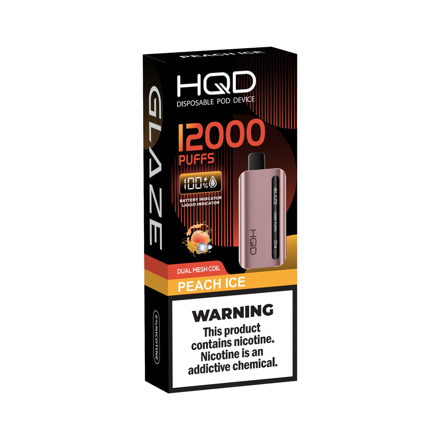 HQD Glaze |  5% | 12000 Puffs