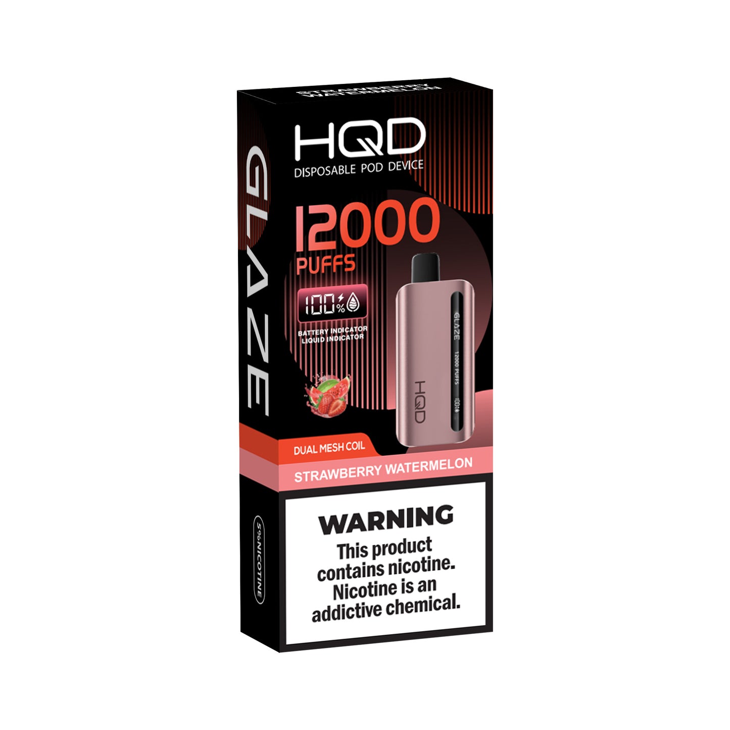 HQD Glaze |  5% | 12000 Puffs
